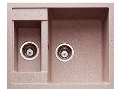 Granfest Мойка кухонная Quadro GF-Q610K Розовый – фотография-1